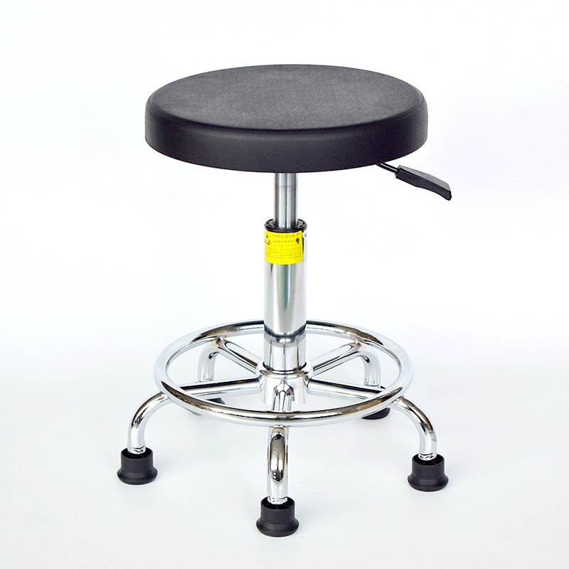 Anti-Static Adjustable Work Stool for Beauty Salons, Swivel Chair for Assembly Lines, Dust-Free Workshops, Anti-Fatigue Stool, Non-Imported
