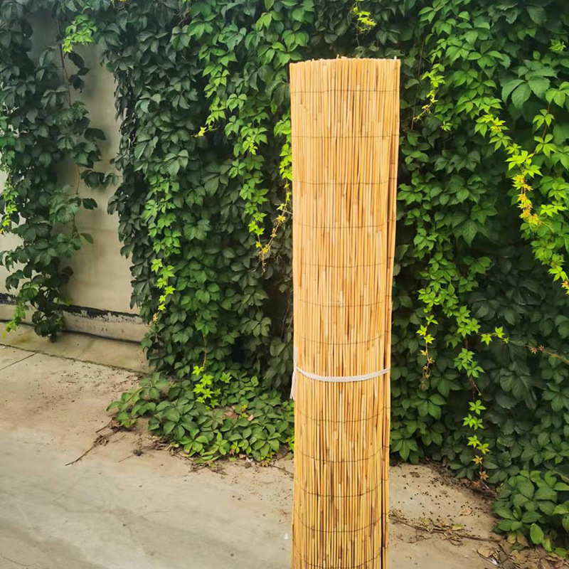 Reed Fence Outdoor Ecological Courtyard Garden Fence Partition Decoration Balcony Screen Reed Fence
