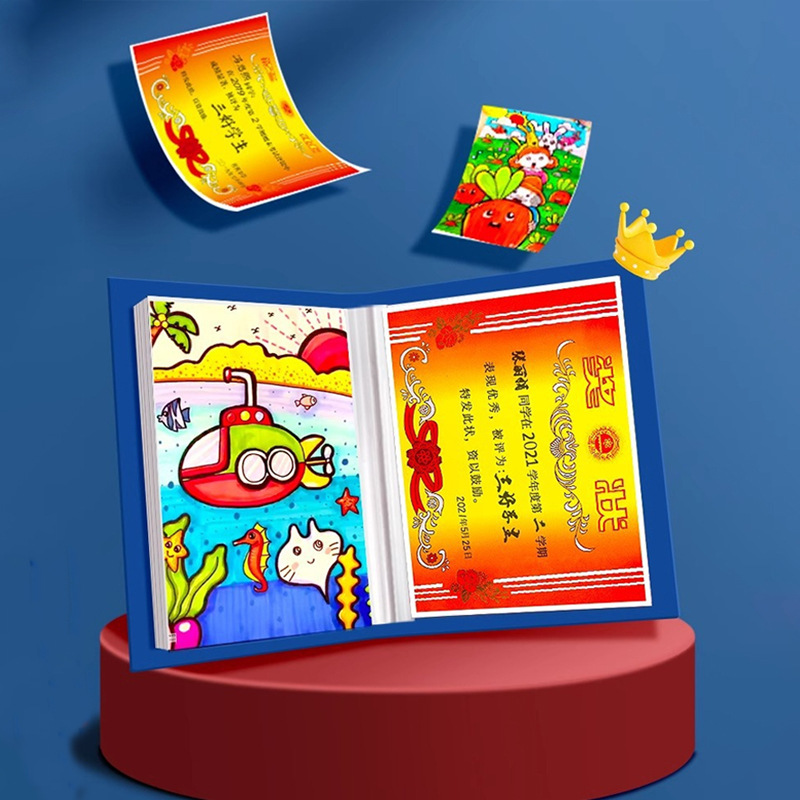 Children's Growth Photo Album, Student Information Folder, Work Storage, Loose-Leaf Insert Card Album, Certificate Collection and Organization Album