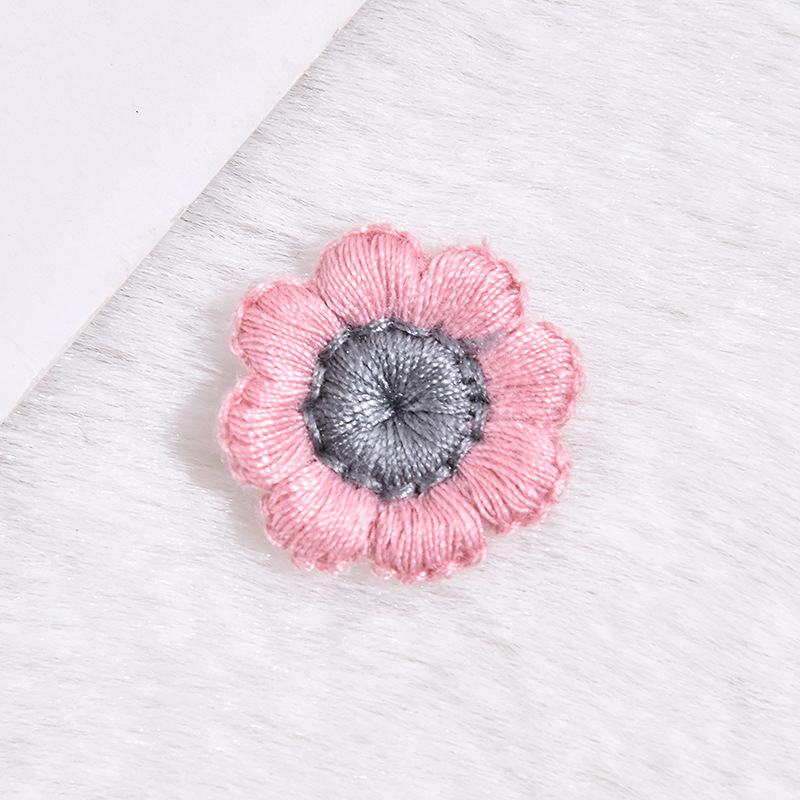 New wool sunflower clothing accessories flower patch accessories DIY knitted shoes hat hair accessories accessories
