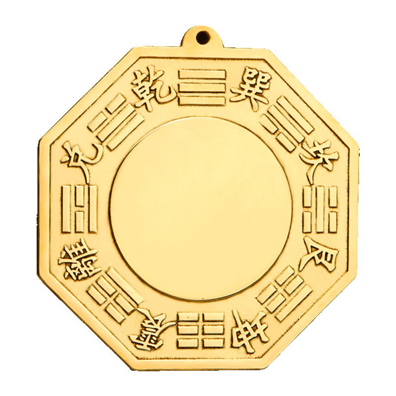 Manufacturer Wholesale Brass Bagua Mirror Pendant Tai Chi Mirror Convex Mirror Concave Mirror Ornaments Yin and Yang Fish Copper Mirror Crafts Ornaments