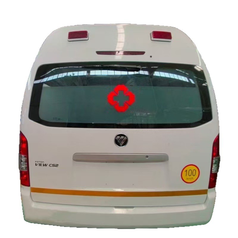 Export Ambulance Foton G9 Short-Wheelbase Mid-Roof Diesel Patient Transport Vehicle 120 Ambulance Disability Transfer Vehicle
