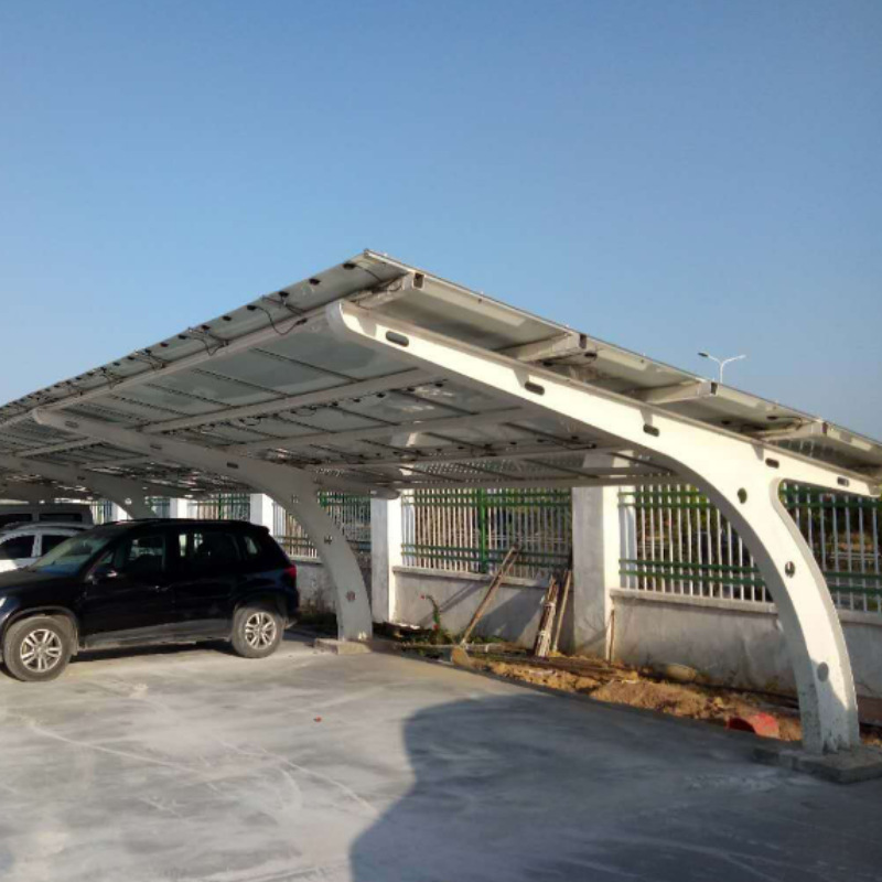 Photovoltaic Carport Bracket Steel Frame Car Awning Parking New Energy Solar Carport Steel Structure Carport