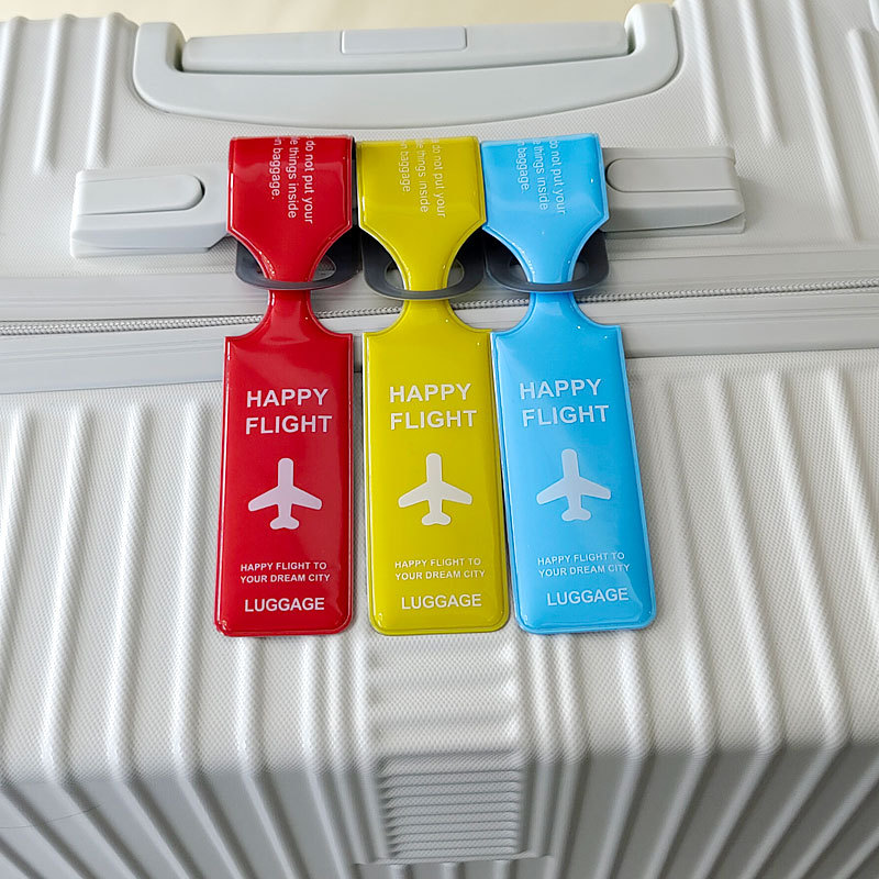 Подвеска для поддержки, чемодан, антипотеряющий ярлык, идентификационная бирка, бирка для посадки самолета, ПВХ бирка для багажа