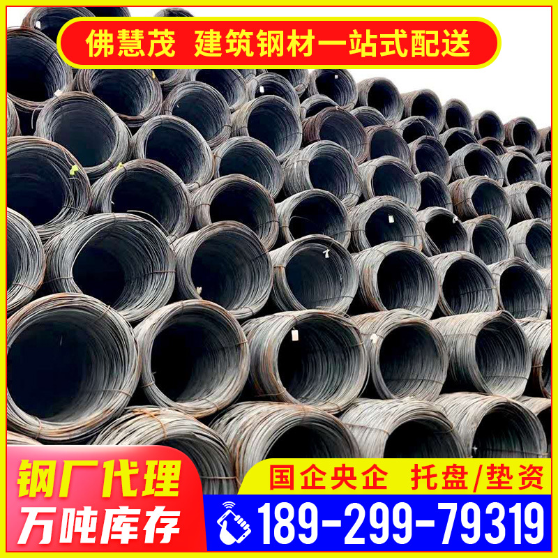 Foshan Spot Rebar Construction Steel Bar Hrb400 Earthquake-Resistant Threaded Coil 8/10/12/16 Straightening