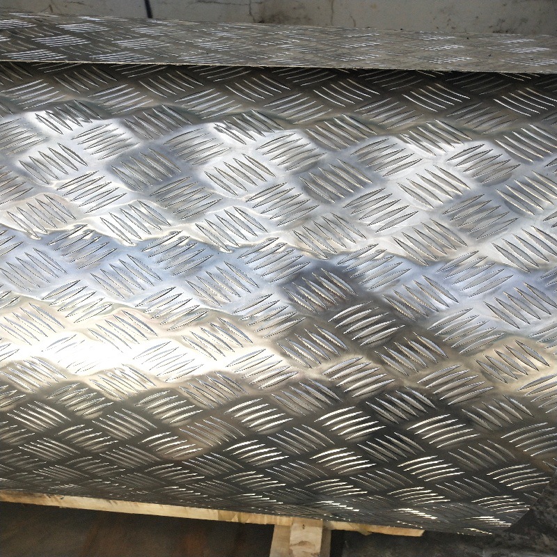 Patterned Aluminum Plate Embossed Stair Step Anti-Slip Aluminum Plate Factory Floor Anti-Skid Plate Can Be Cut to Zero Aluminum Plate