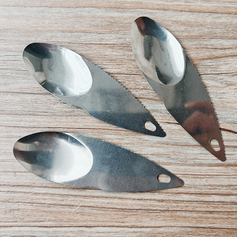 Mango Eating Tool Fruit Tool Stainless Steel Fruit Scoop for Scooping Fruit Pulp and Peeling Kiwi Fruit Scoop