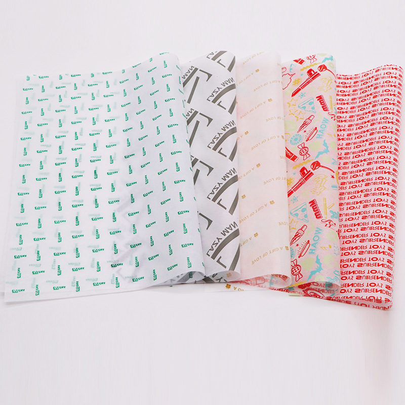 17G copy paper printing logo copy paper white color pear paper clothing gift toy wrapping paper customization