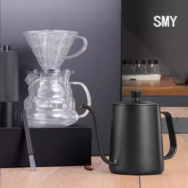 Hanging Ear Coffee Hand-made Long Mouth Fine Mouth Pot Household 304 Stainless Steel Pot New Style Cup for Cross-border Tea Wholesalers