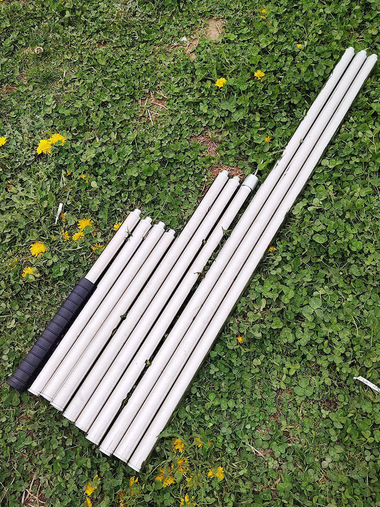 Stainless Steel Mesh Rod Super Hard Mesh Rod Thickened Fishing Mesh Rod Fruit Picking Rod Harpoon Rod Splice Long Rod