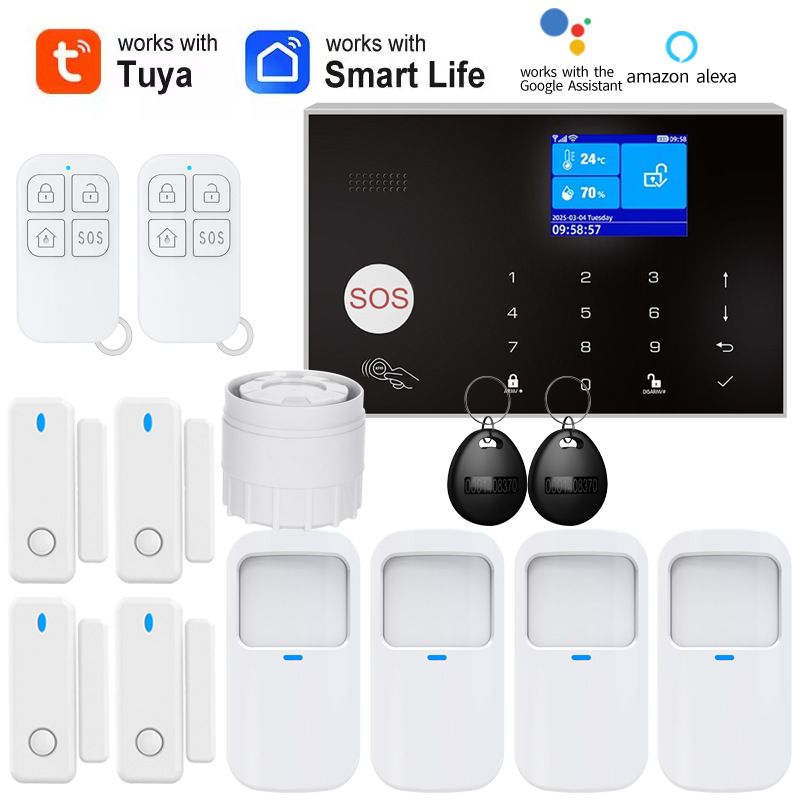 Tuya Приложение Беспроводной Wifi Сигнализация Rfid Хост Мобильный Датчик Сигнализации Противоугонная Сигнализация Хост