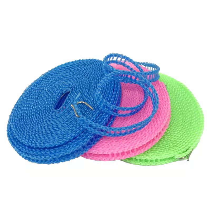 Non-slip windproof clothesline fence clothesline quilt drying rope punch-free outdoor travel clothesline nylon bold
