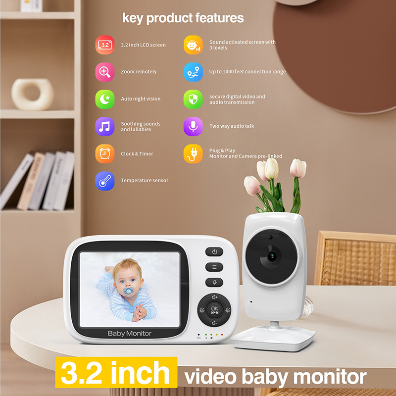 Baby Monitor Wireless Baby Care Monitor Voice Intercom Monitor Cross-Border Baby Monitor