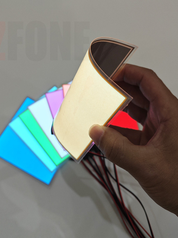 Резаемая светодиодная светящаяся пленка ультратонкая светящаяся панель холодная световая пленка батарейный тип световодная панель подсветка гибкая световая панель 12В