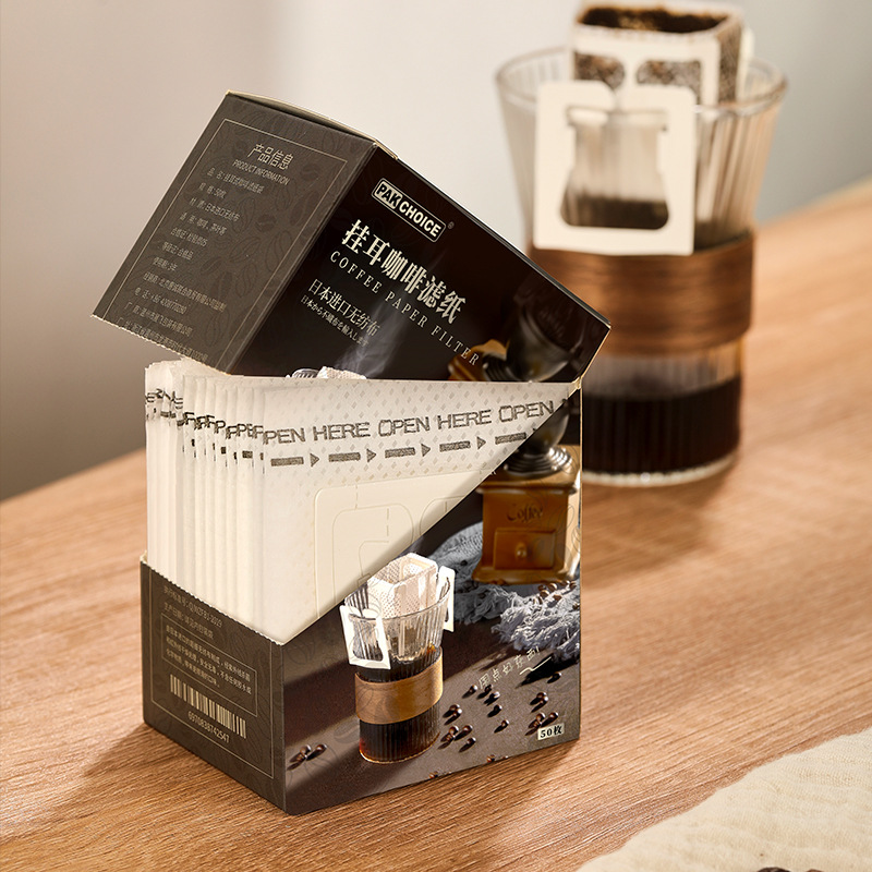 Фильтр-пакет для кофе с ручкой из японского материала, бумага для ручного заваривания, пакет для капельного кофе