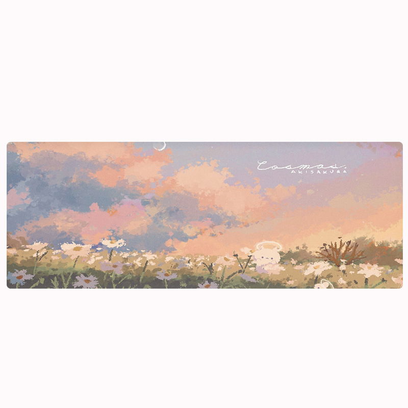 Mouse Pad Customized Advertising Gifts Customized with Pictures Computer Desk Pad Thickeneded Non-Slip Leather Mouse Pad Extra Large Stain-Resistant