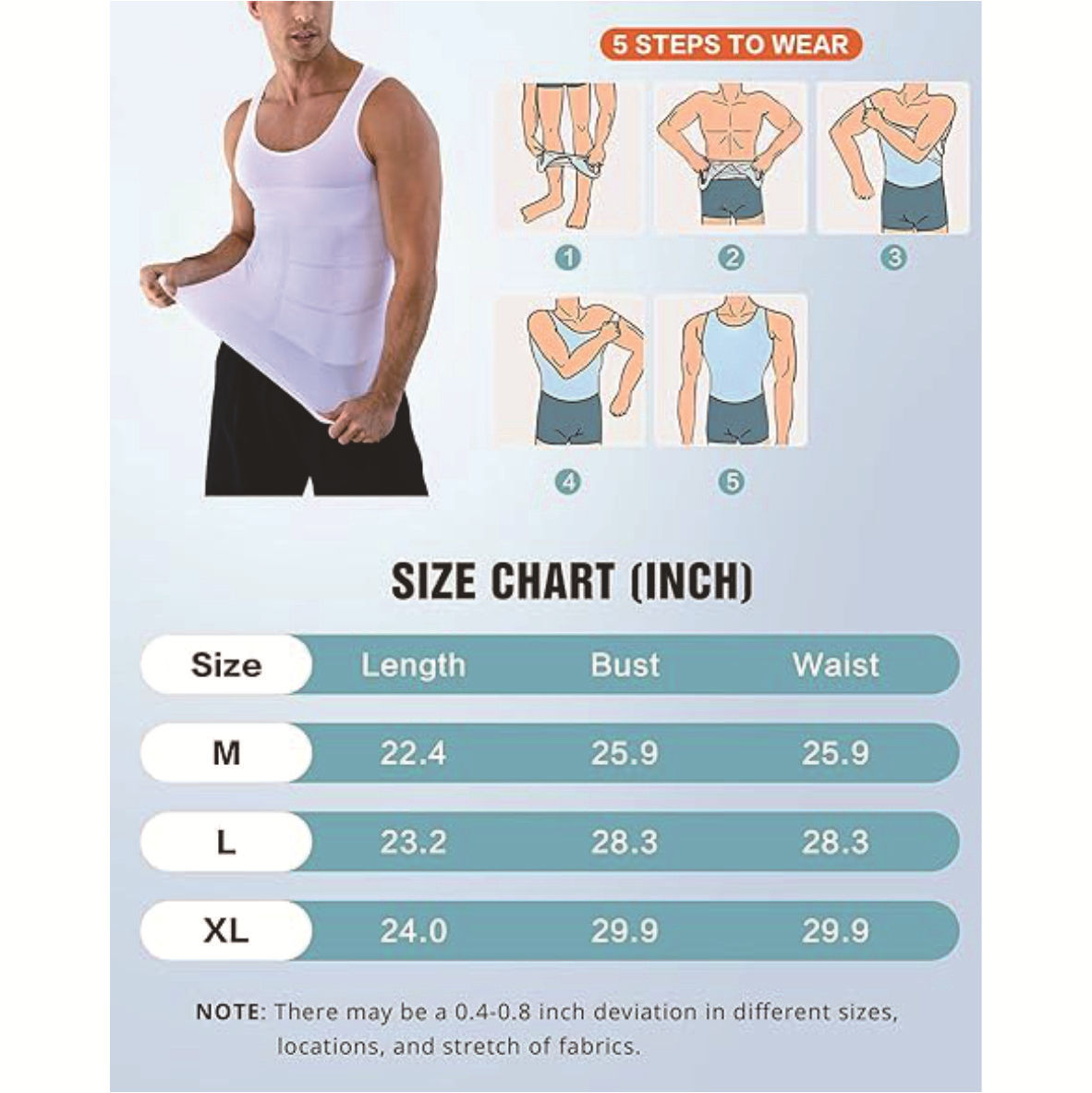 Cross-border New lift Men's Body Shaping Vest slim Body Shaping Waist Abdominal Tightening Thin Intimates TV Export