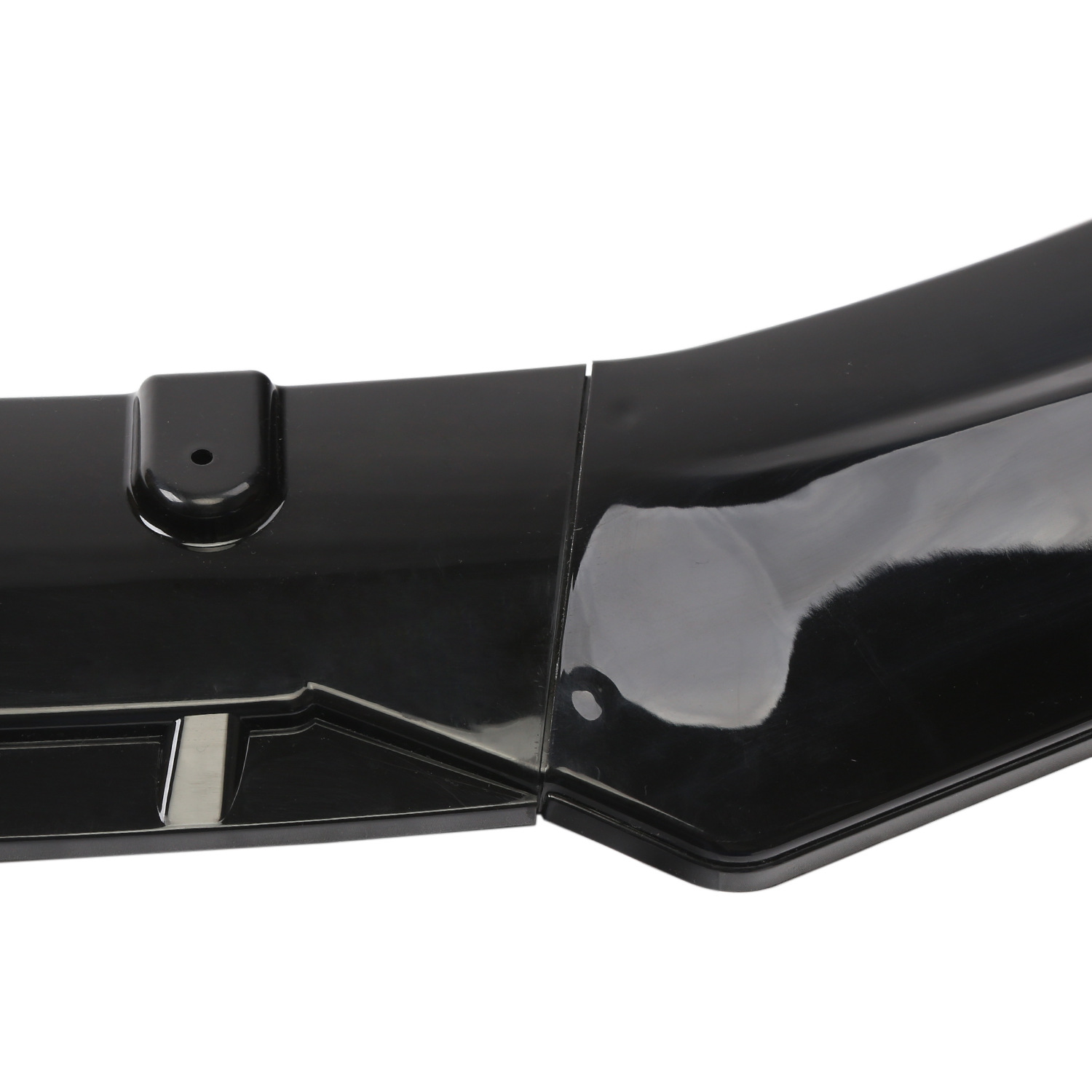 Car universal three-section front shovel car modification front shovel three-section front lip small surrounded corner head shovel bright black