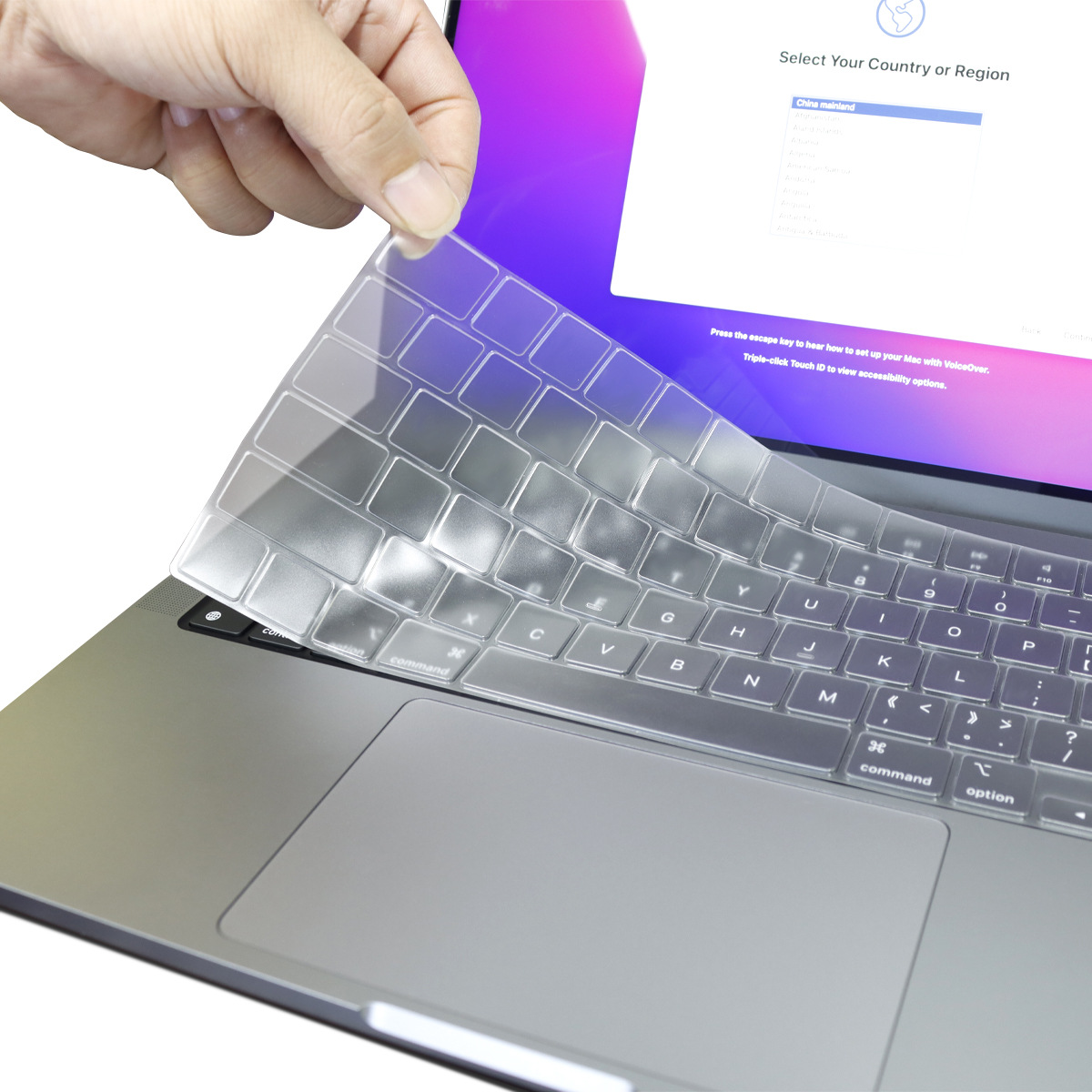 Suitable for Apple Notebook Keyboard Film MacBook Pro14Pro16 Notebook A2442 Protective Cover Film