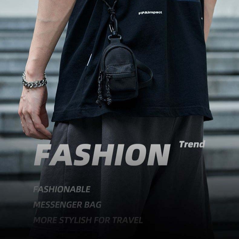 Backpack Bag Vice Earphone Bag Card Bag New Small Lightweight Key Mini Pendant Coin Purse Storage Bag Men's Hanging Bag