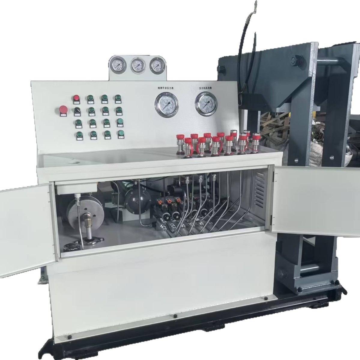 High-Pressure and High-Flow Hydraulic System Remote Control High-Quality Metallurgical High-Pressure Cylinder Special Pressure Test Inspection Bench