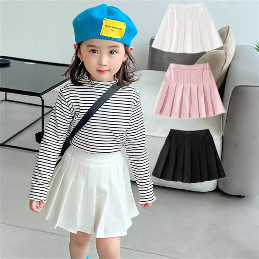 Белая юбка для девочек, корейский стиль, высокая талия, новая юбка для колледжа