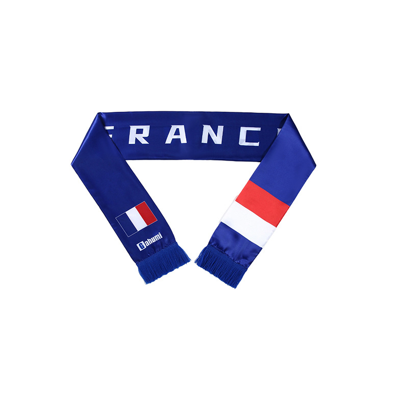 Football Scarf World Cup Noble Short Stuffed Scarf Advertising Gift Fans Scarf Polyester Printed All-Match Scarf