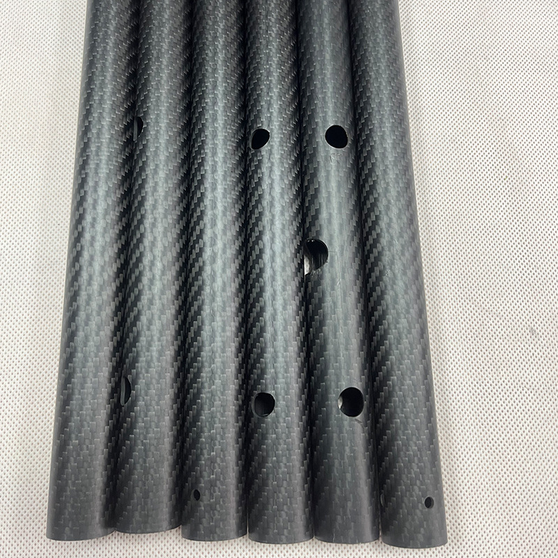 Carbon Pipe Support Rod Reinforced Carbon Fiber Pipe Round Pipe Factory Spot Processing Carbon Fiber Agricultural Full Carbon Fiber