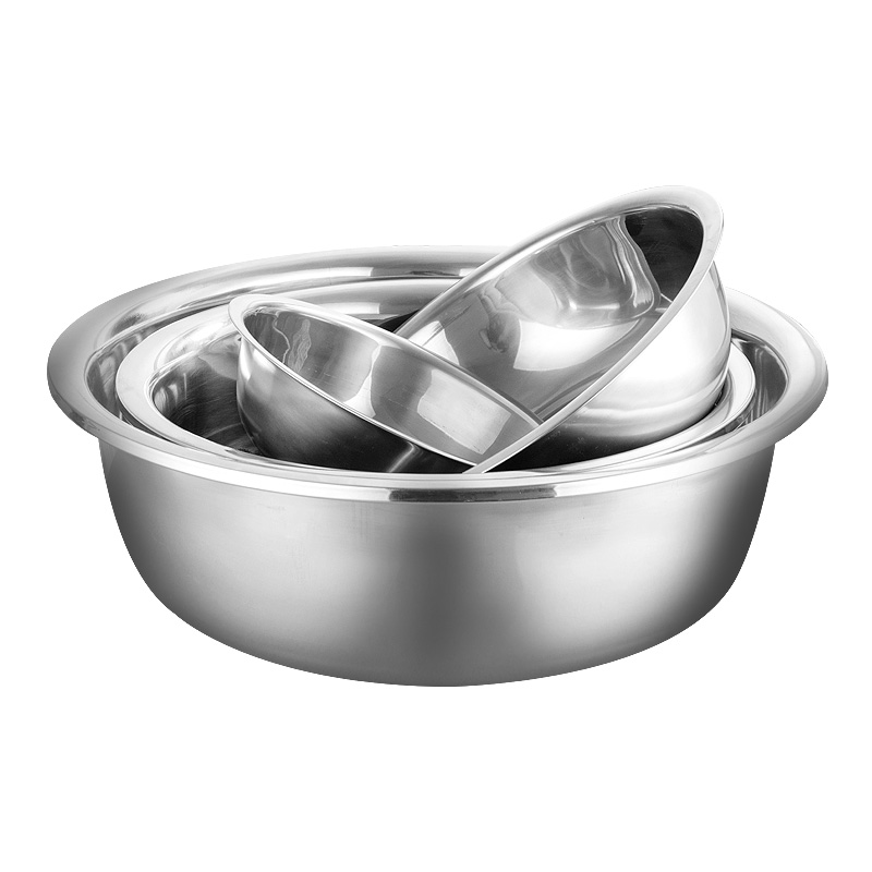 Stainless Steel Basin Kitchen Household Vegetable Washing Basin Extras Thick Basin Deepening and Basin Washbasin Washbasin Large Basin for Laundry