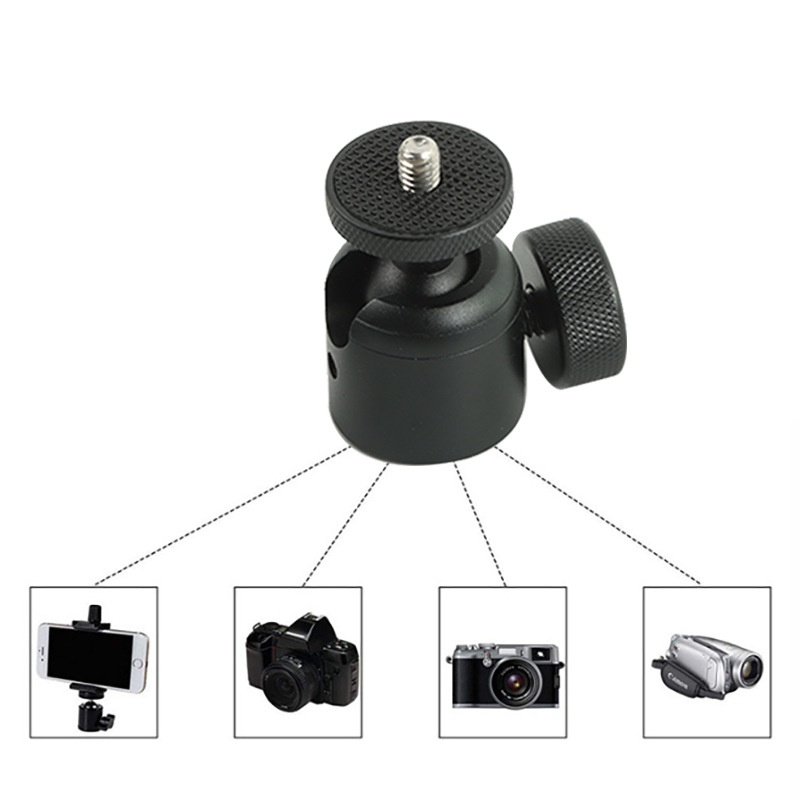 Ptz Photography Equipment Aluminum Alloy Flats Bottom Pan/tilt Universal Ball 1/4 Metal Pan/tilt Camera Bracket