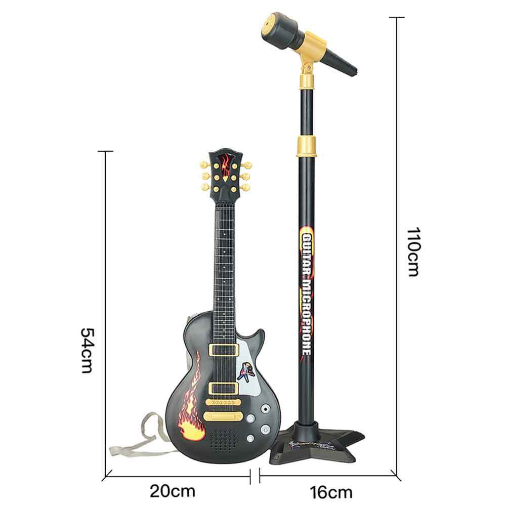 Musical Instrument Learning Early Education Puzzle Junior Children Novice Guitarist Practice Electronic Guitar Microphone Combination