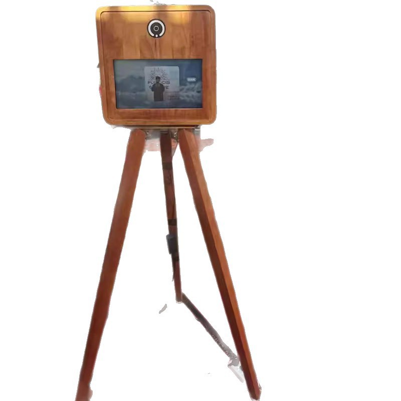 3D Lenticular Camera Retro Photo Machine Stereo Flip Human Body Copy Mobile Booth Instant Photo Newspaper Machine