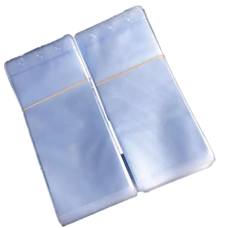 Belt buckle translucent packaging hook bag three-hole new material PVC belt buckle protective packaging bag