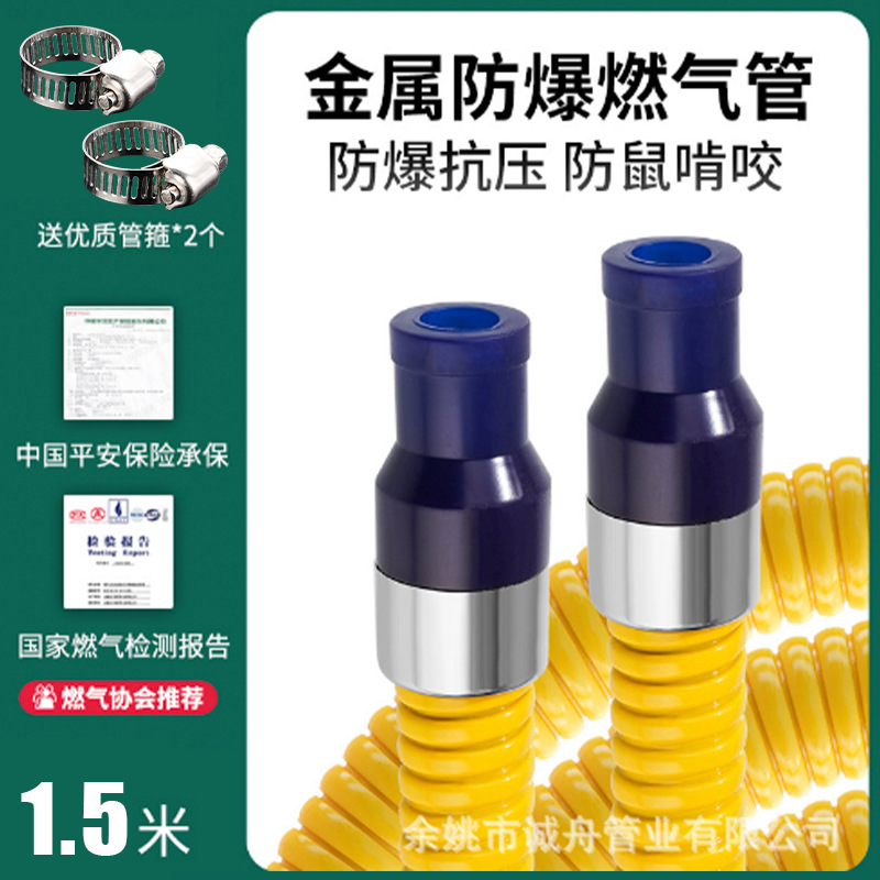 Бытовая броневая газовая труба сжиженная газовая труба природная газовая труба соединение для водонагревателя металлический шланг для плиты
