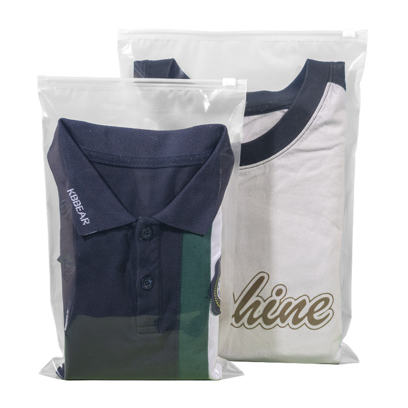 Pe New Material Transparent Clothing Zipper Bag Plastic Bag Clothes Packaging Bag Household Storage Bag Can Be Printed with Logo Wholesale