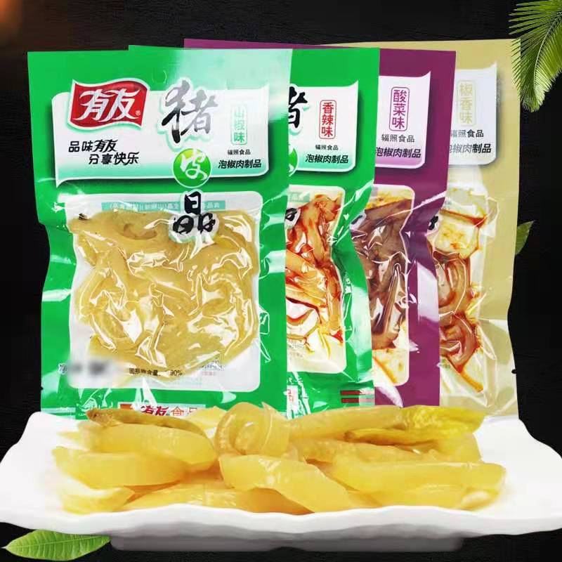 Spicy Pickled Chicken Feet with Fermented Pepper Flavor, Pork Skin, Pickled Cabbage Flavor, Marinated Pickled Chicken Feet, Popular Snack Wholesale