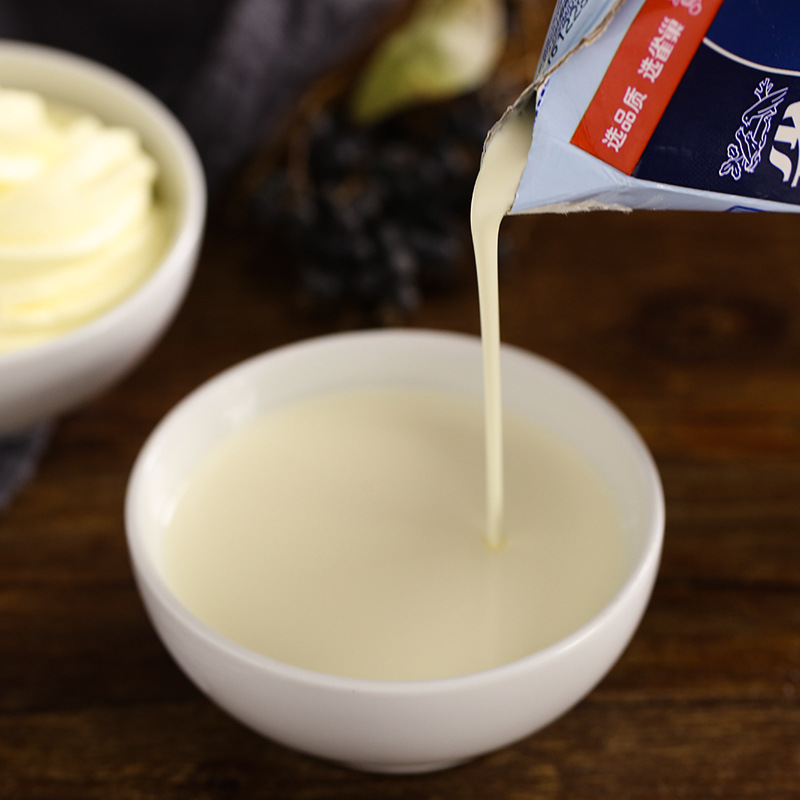 Light cream 250ml baking material glutinous rice boat animal cream household birthday multi-layer cake fresh cream