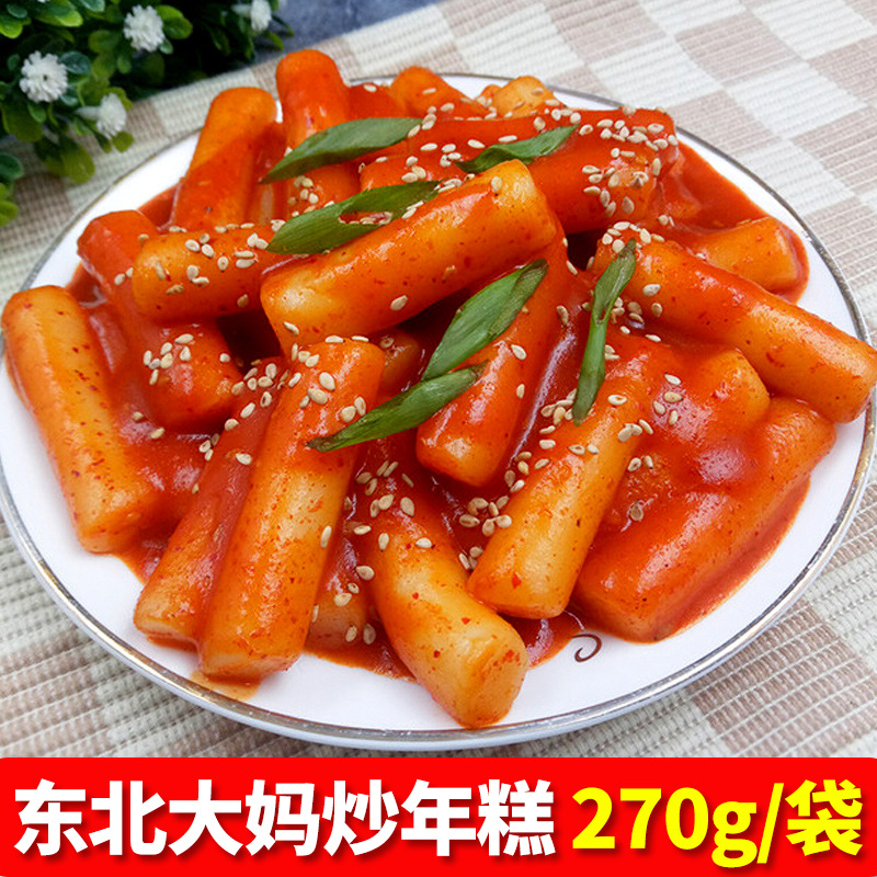 Корейский жареный рисовый пирог, сладкий и острый, для острого супа, жареные рисовые пироги, соус, мгновенное приготовление