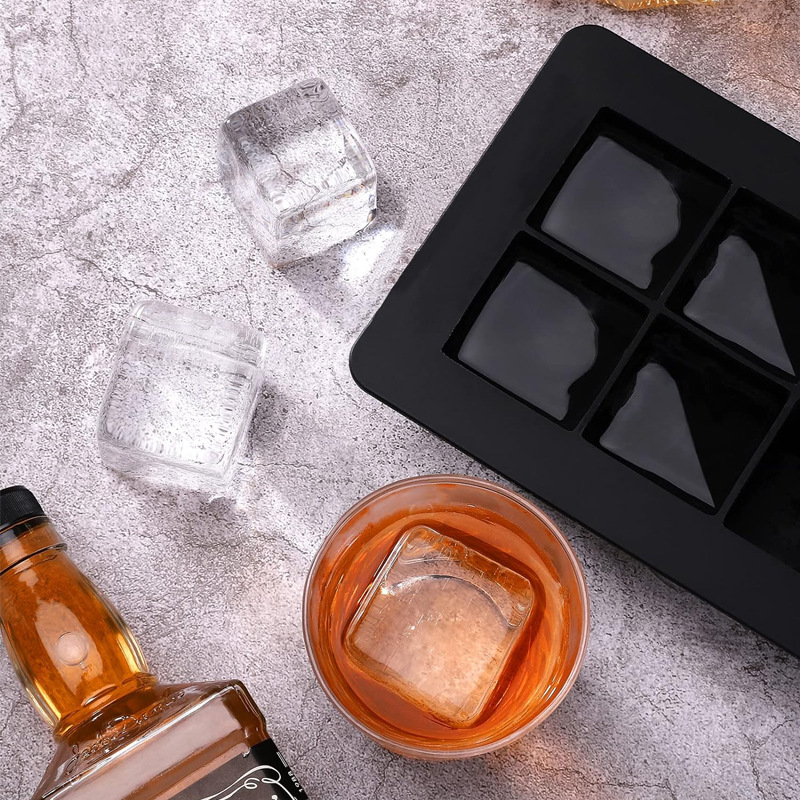 Silicone ice cube summer home-made ice cube easy demoulding ice cube pressing ice hockey film cross-border wholesale