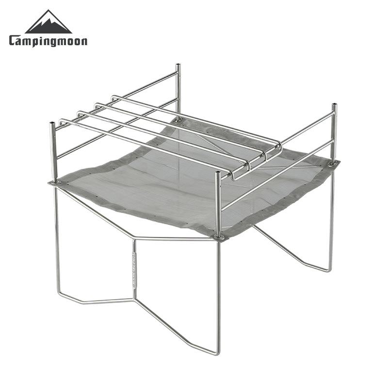 SOLO-202 Малый уличный кемпинговый гриль из нержавеющей стали, складной, легкий, портативный гриль, стол для горения