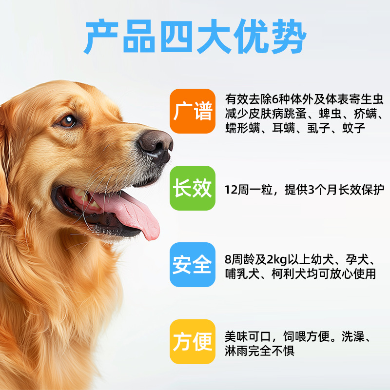 Authentic Beveto Deworming Medicine for Pomeranian, Teddy, Golden Retriever Dogs to Repel Ticks, Lice, and Fleas, External Deworming and Insect Repellent