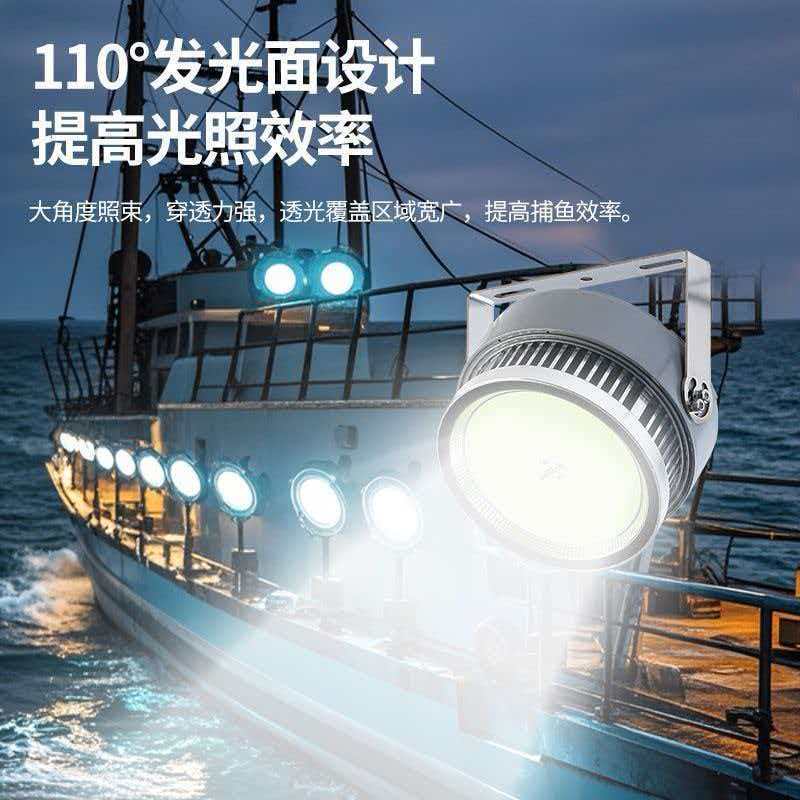 Marine 1000W Led Fishing Light, Fish Gathering Light Manufacturer, High-Power Fish Attracting Light, Aerial Waterproof Fish Gathering Light