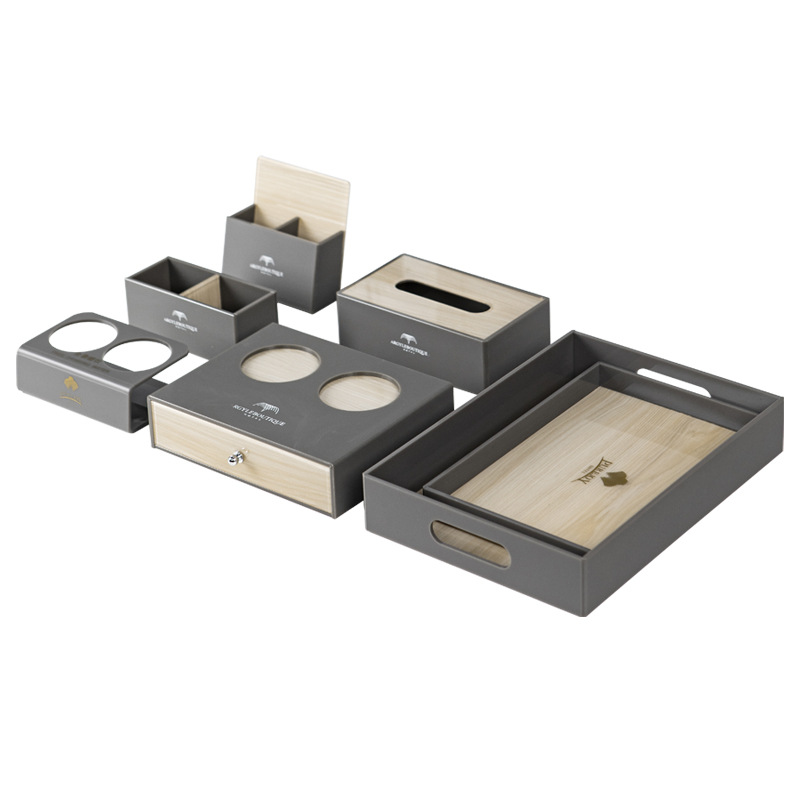 Hotel Acrylic Toiletries Storage Box Hotel Toilet Disposable Toothbrush Box Tissue Box Tray