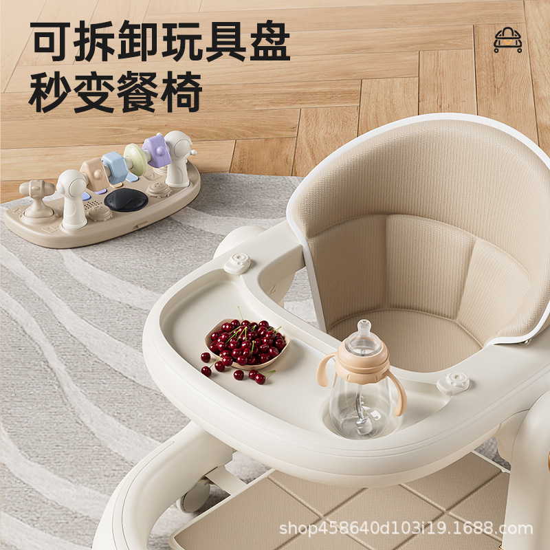 Baby Walker, One-Year-Old Sliding Baby, Multi-Functional Anti-Rollover, Pushable for Boys and Girls, Can Sit and Push Stroller