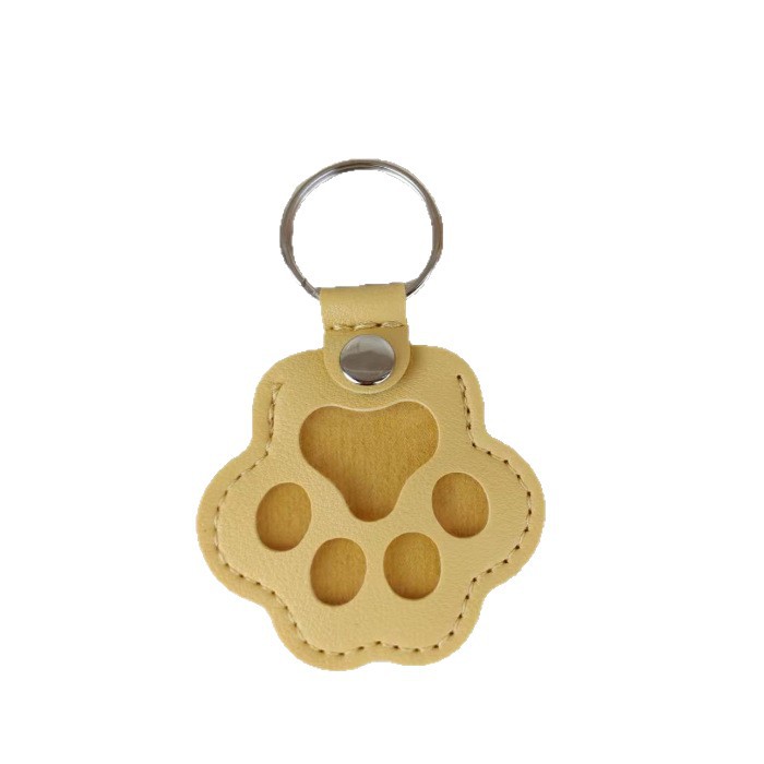 Manufacturer's Ready-Made Creative Dog Paw Print Cat Paw Pet Keychain Pendant Transparent Can Hold Photos Pet Peripherals