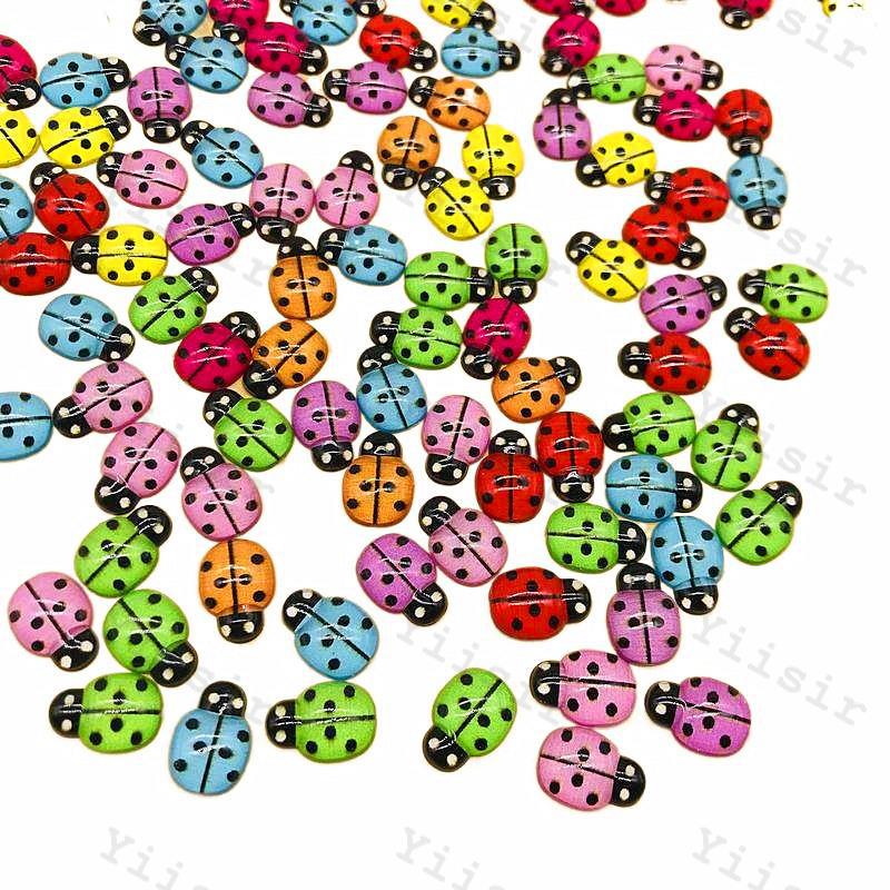 Beetle Coccinella septempunctata acrylic ladybug resin crafts accessories potted desktop decoration bathroom mirror decoration