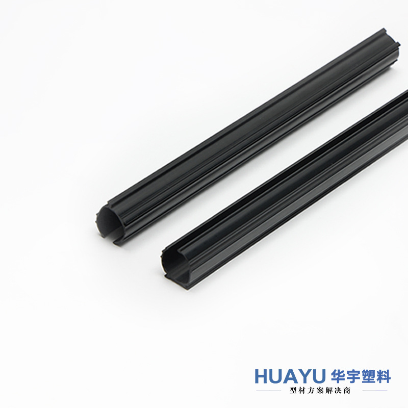 Customized Abs Car Sun Protection Bracket Strip Abs Plastic Extruded Profile Pvc Hot Extruded Traction Plastic Parts
