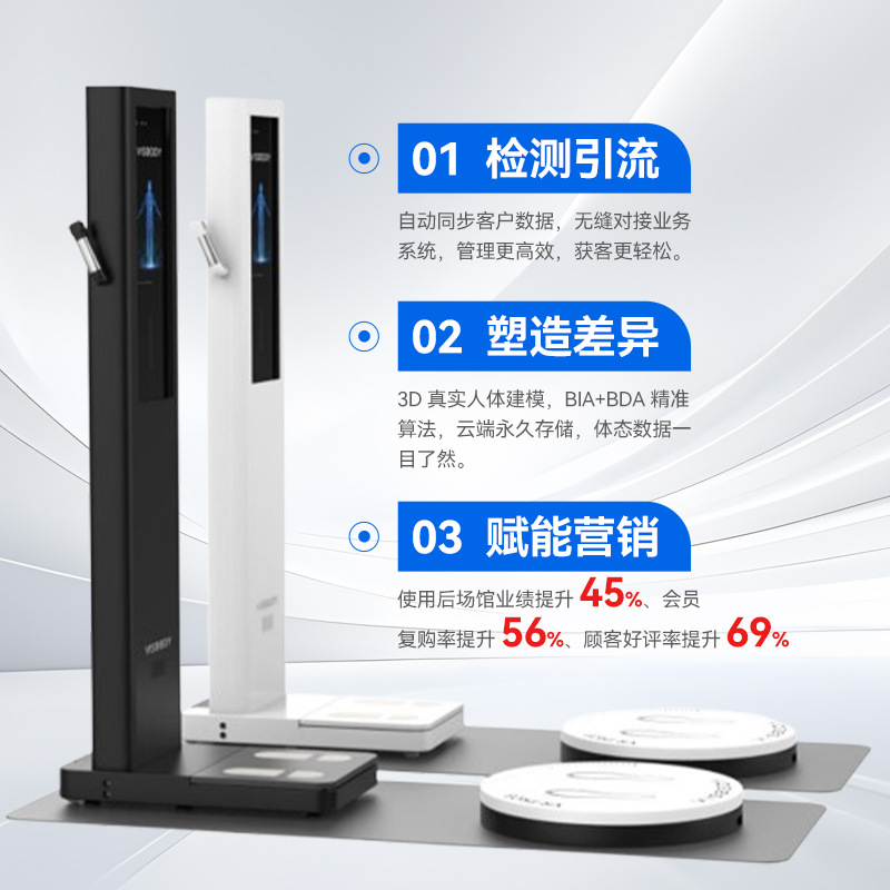 Virusu 3D Body Tester Vrpro5 Body Tester Gym Dedicated Yoga Pilates Body Composition Analyzer