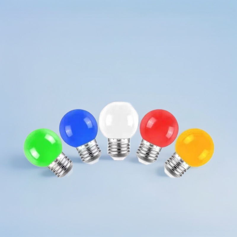 цветная пузырьковая G45 праздничная атмосферная лампа маленькая цветная пузырьковая лампа