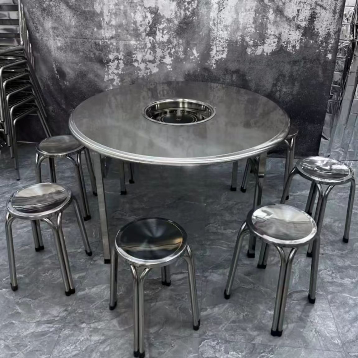 304 Stainless Steel Modern Barbecue Stall Tabletop Portable Camping Home Barbecue Grill Multifunctional Modern Minimalist